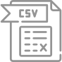 CSV file icon