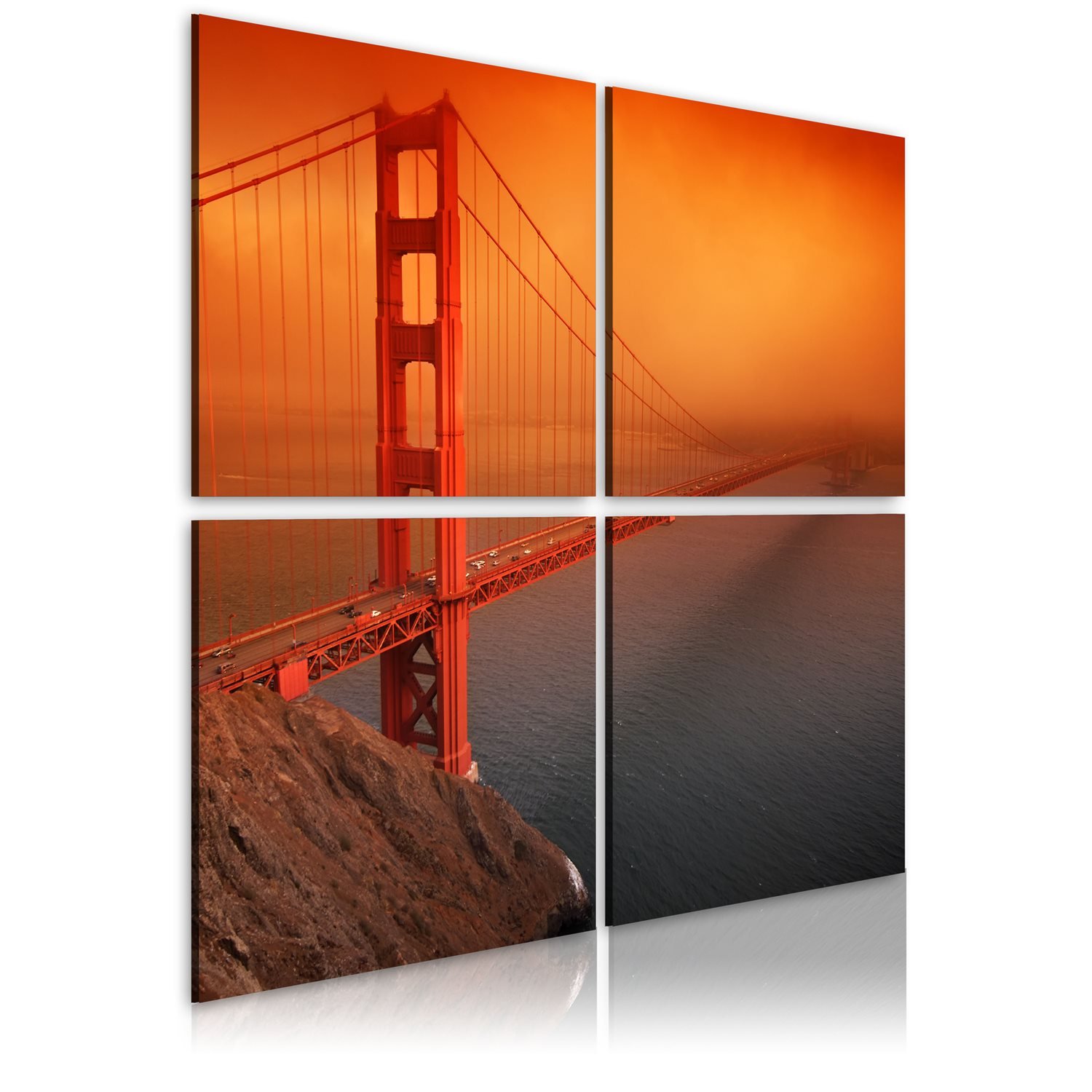 PoliHome Πίνακας - San Francisco - Golden Gate Bridge 90x90