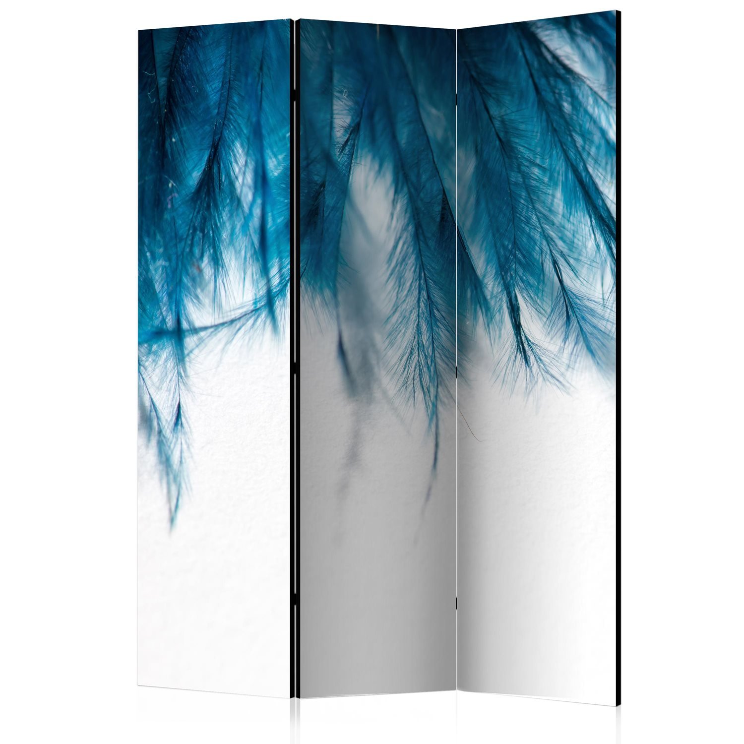 PoliHome Διαχωριστικό με 3 τμήματα - Sapphire Feathers [Room Dividers] 135x172