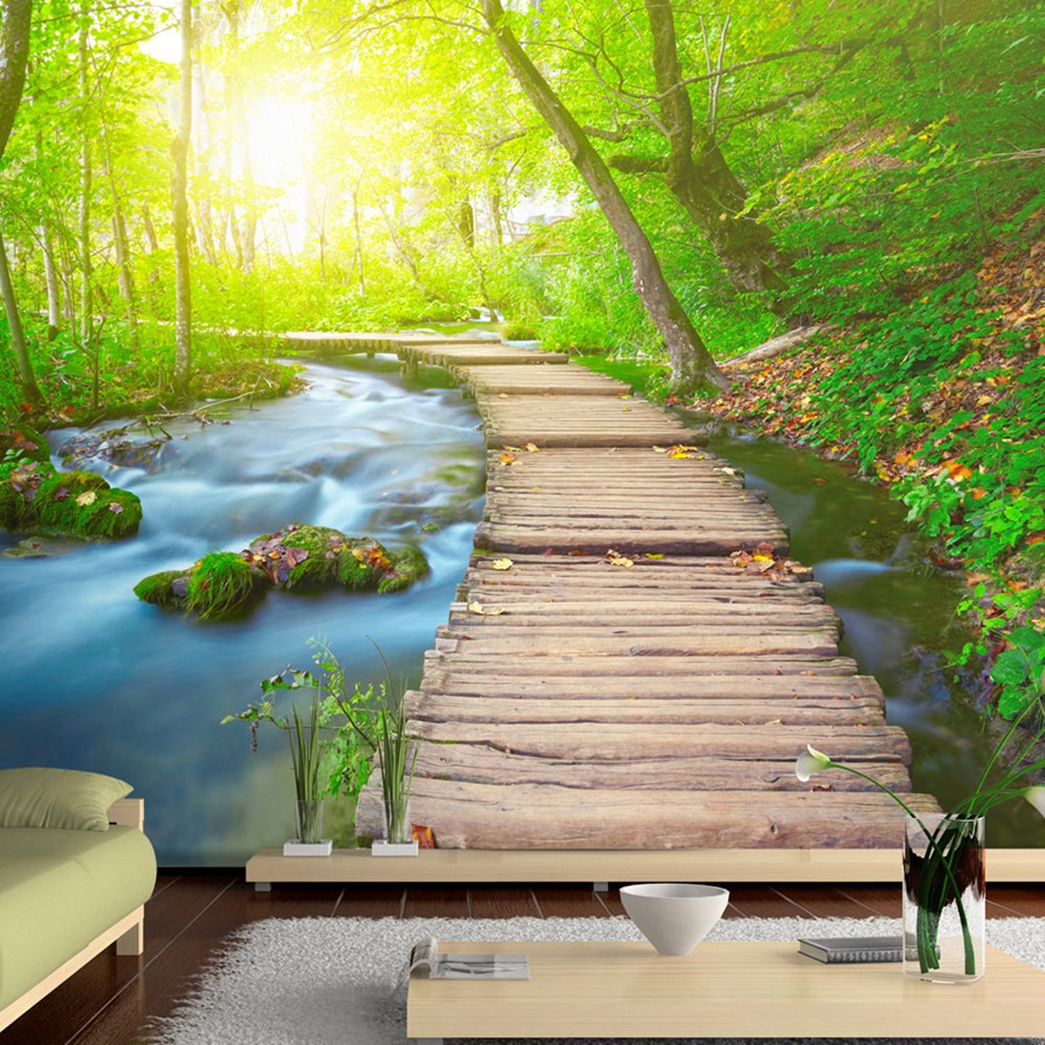 PoliHome Φωτοταπετσαρία - Green forest 350x245