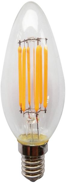 Λαμπτήρας LED Filament E14 Candle 6W 2700K Dimmable