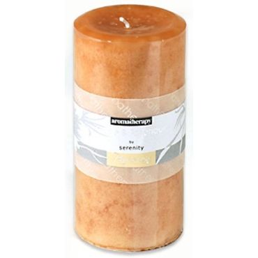 Scented candle stump Peach 7,5cm