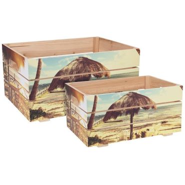 Tropical Print Boxes