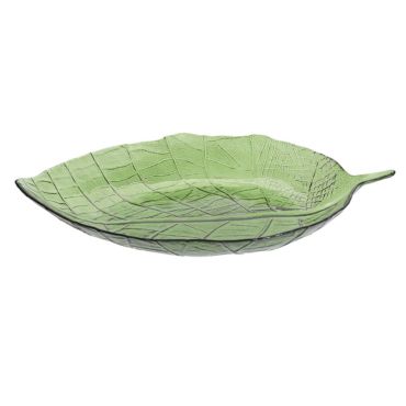 Glass platter Leaf