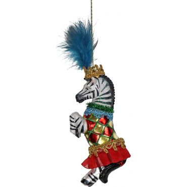 Glass ornament Zebra