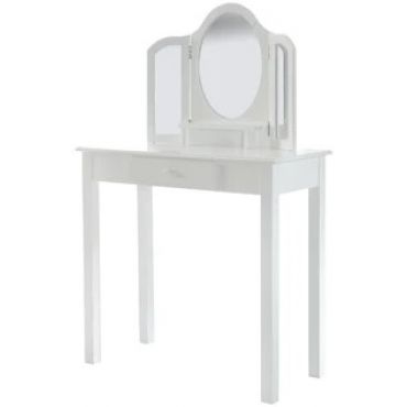 Dressing table Neige with a stool
