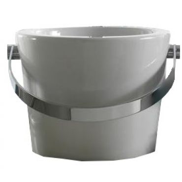 Washbasin Bucket Scarabeo white Φ30