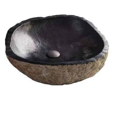 Stone washbasin Riverstone Vero Fossil