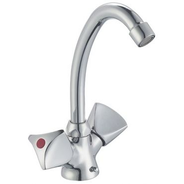 Single hole sink faucet