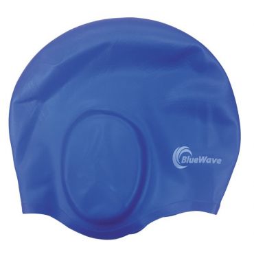 Silicone swimming cap BlueWave with ear protection