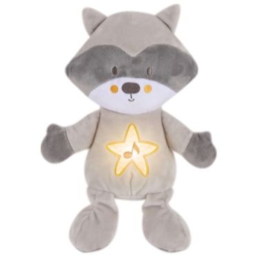 Soothing cuddle & Night light Raccoon Bebe Stars