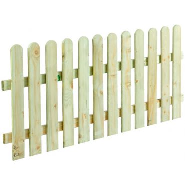 Wooden fence Noris with smooth surface