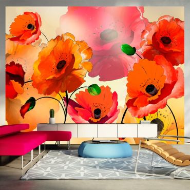 Wallpaper - Velvet poppies