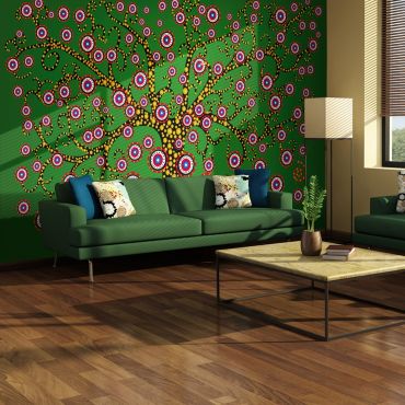 Wallpaper - abstract: tree (green)