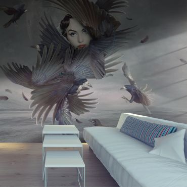 Wallpaper - Covered in feathers