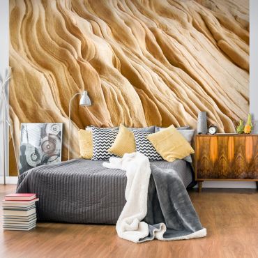 Wallpaper - Wavy sandstone forms