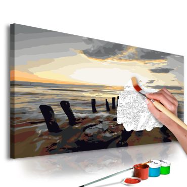 DIY canvas painting - Beach (Sunrise) 60x40