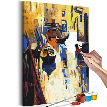 DIY canvas painting - Venice (Gondolas) 40x60