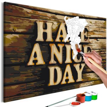 DIY canvas painting - Have a Nice Day 60x40