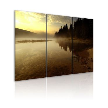 Canvas Print - In the evening, by the lake