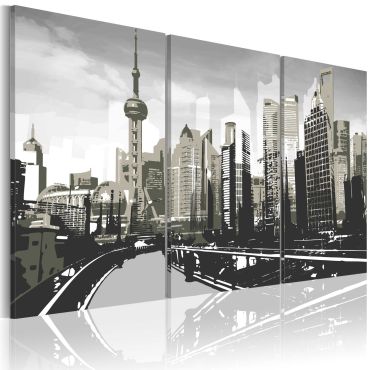 Canvas Print - Grey Shanghai