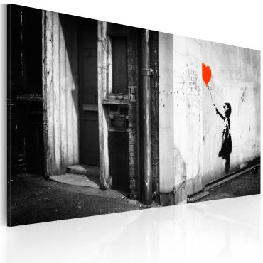 Canvas Print - Girl with balloon (Banksy) 60x40