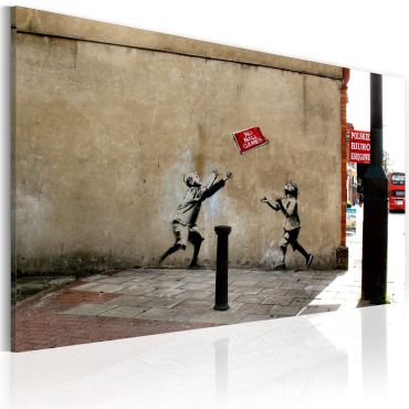 Canvas Print - No ball games (Banksy) 60x40