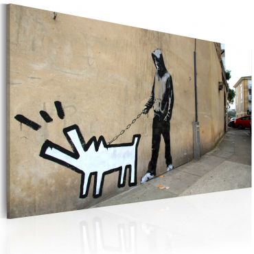 Canvas Print - Barking dog (Banksy) 60x40