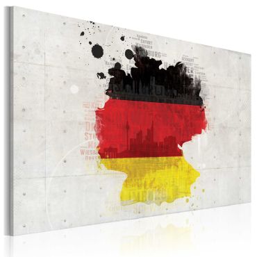 Canvas Print - Map of Germany