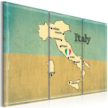 Canvas Print - Heart of Italy - triptych