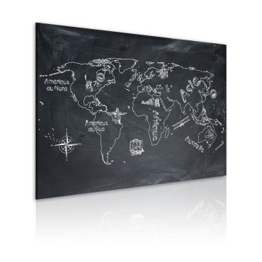 Canvas Print - Geography lesson (French language)