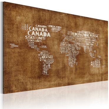 Canvas Print - The lost map