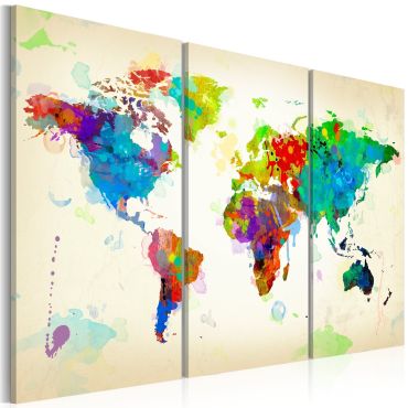 Canvas Print - All colors of the World - triptych