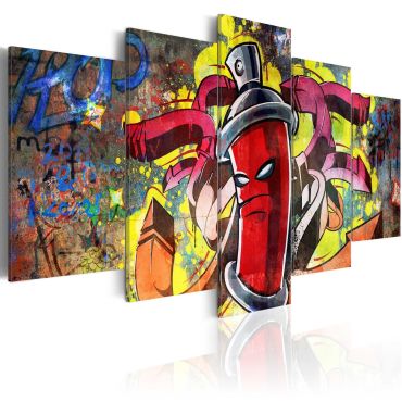 Canvas Print - Angry spray can
