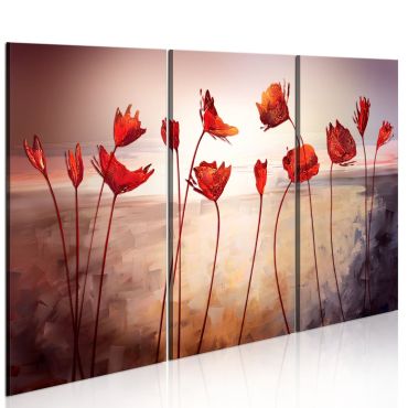 Canvas Print - Bright red poppies