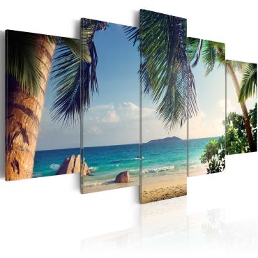 Canvas Print - Under palm trees