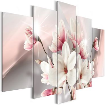 Canvas Print - Magnolia in Bloom (5 Parts) Wide 225x100