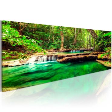 Canvas Print - Emerald Waterfall