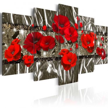 Canvas Print - Silver Poppies