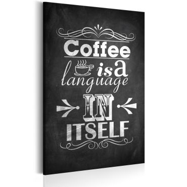 Canvas Print - Coffee Language 