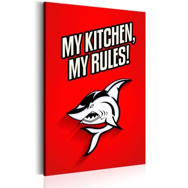 Canvas Print - My kitchen, my rules!