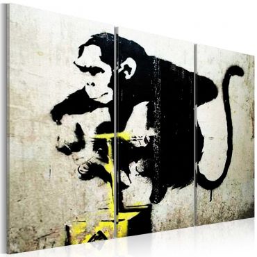 Canvas Print - Monkey TNT Detonator by Banksy 