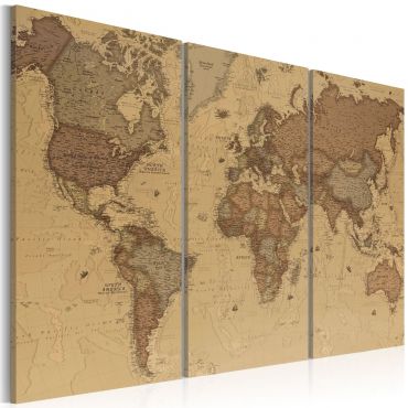 Canvas Print - Stylish World Map