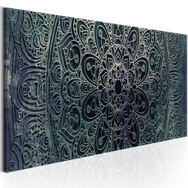 Canvas Print - Mandala: Malachite Calm