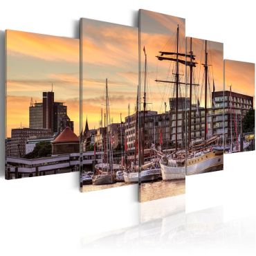 Canvas Print - Port of Hamburg 