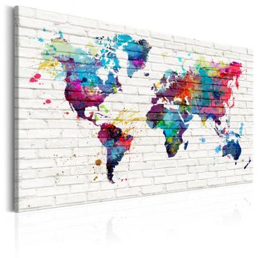 Canvas Print - Modern Style: Walls of the World