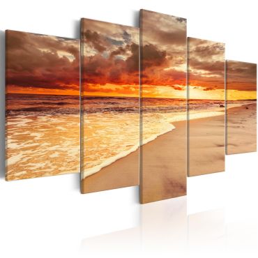 Canvas Print - Sea: Beautiful Sunset
