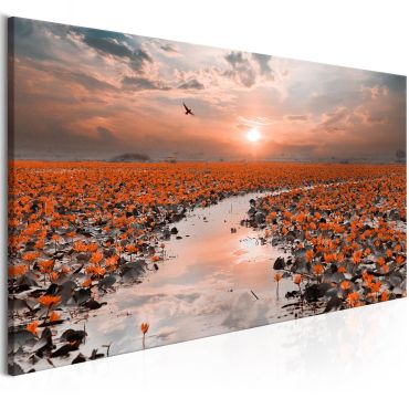 Canvas Print - Lily Pathway (1 Part) Wide