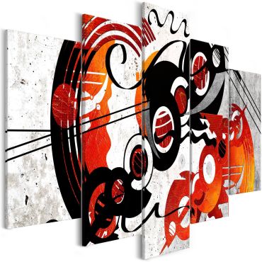 Canvas Print - Music Creations (5 Parts) Wide