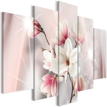 Canvas Print - Dazzling Magnolias (5 Parts) Wide
